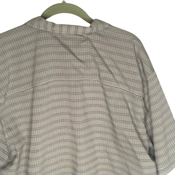 5.11 Tactical Shirt Mens Extra Large Gray Plaid Short Sleeve Button Up Outdoor - Picture 9 of 13